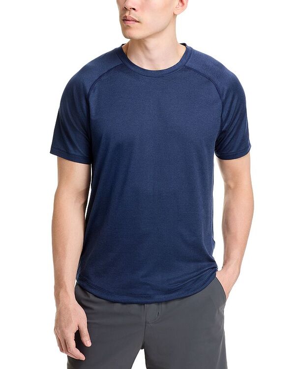 ローヌ メンズ トップス Tシャツ クルーネック Rhone Atmosphere Short Sleeve Crewneck Tee Navy Heather ヘザー