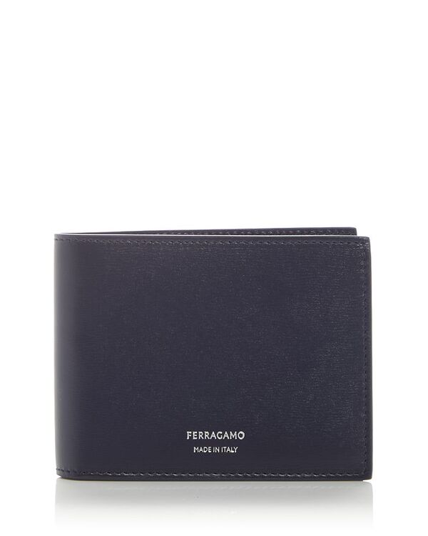 フェラガモ メンズ アクセサリー 財布 レザー Ferragamo Men's Leather Bifold Wallet Midnight/Nero