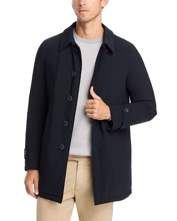 ヘルノ メンズ アウター コート Herno Bi Stretch Car Coat Navy ネイビー｜ReVida 店