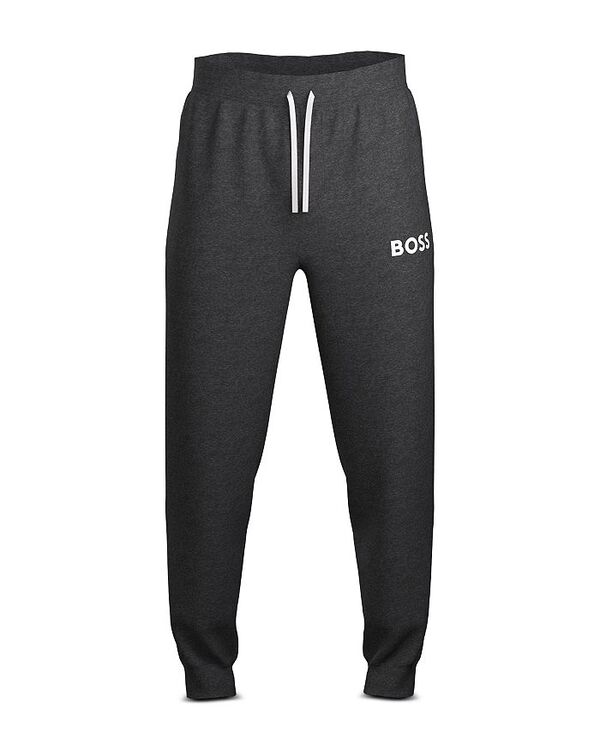 ボス メンズ ボトムス カジュアルパンツ プリント コットン ジョガーパンツ ロゴ BOSS Ease Cotton Logo Print Joggers Medium Grey グレー