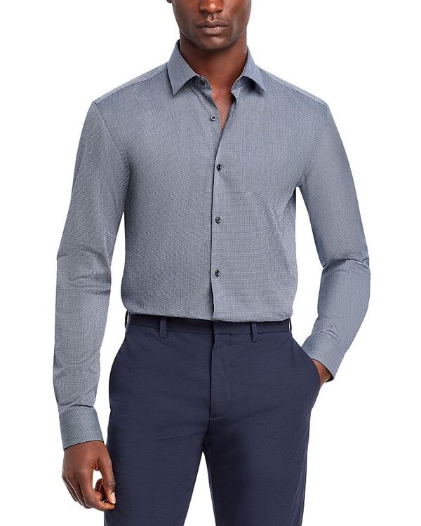フューゴ メンズ トップス シャツ スリムフィット HUGO Kenno Slim Fit Dress Shirt Dark Blue ブルー