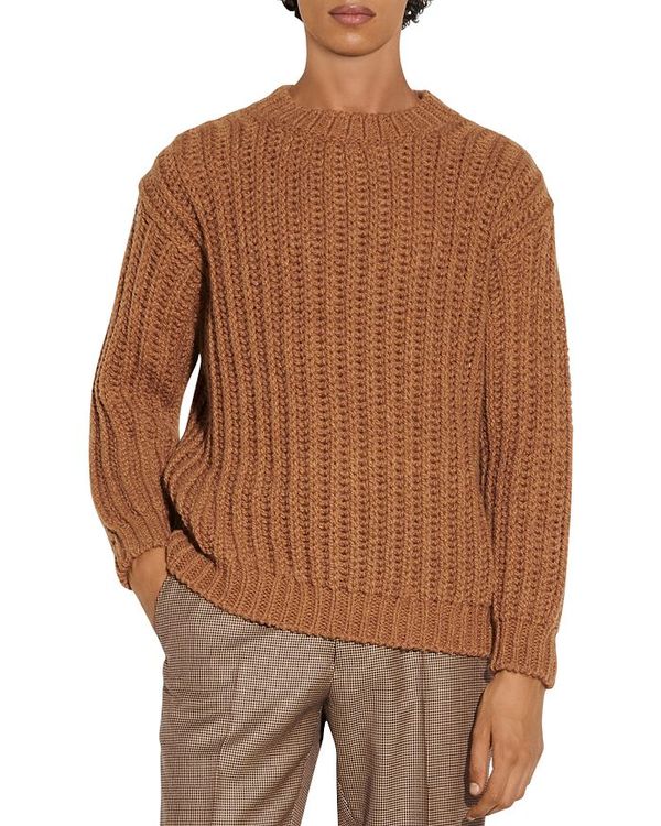現金特価 サンドロ メンズ ニット セーター アウター Chunky Knit Sweater Camel 即発送可能 Mahottaritoday Com