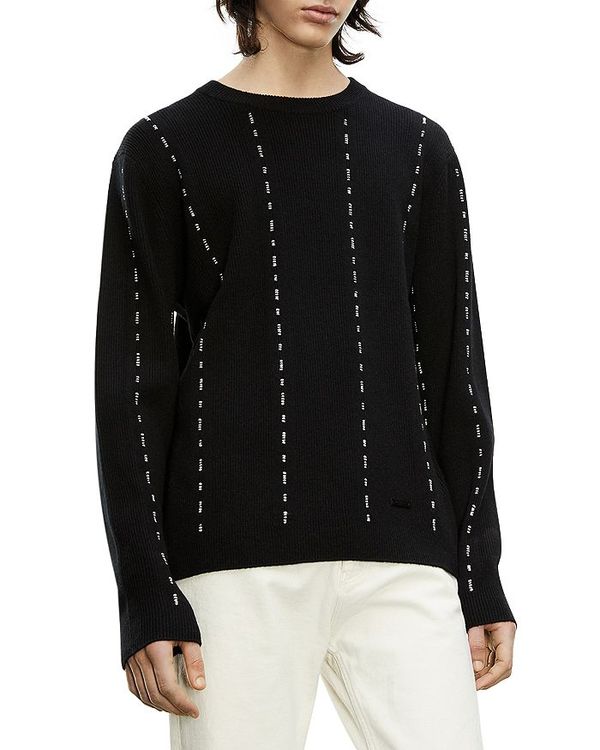 でおすすめアイテム ザ クープルス メンズ ニット セーター アウター Wool Striped Sweater Black Revida 店 華麗 Mahottaripost Com Np