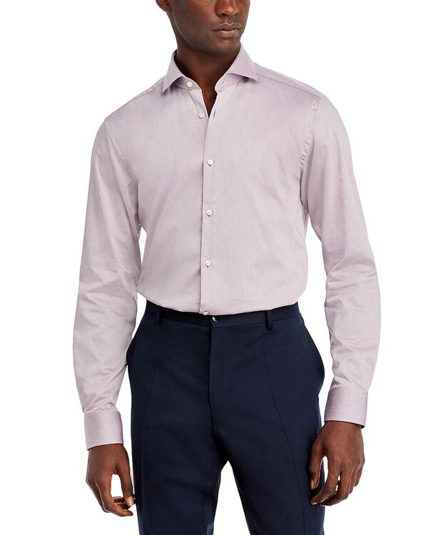 フューゴ メンズ トップス シャツ スリムフィット HUGO Kason Slim Fit Dress Shirt Dark Pink ピンク