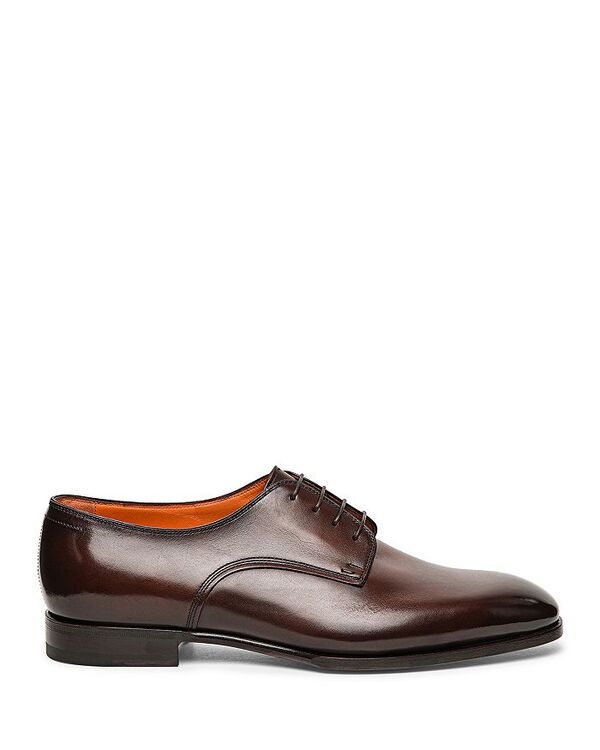 サントーニ メンズ シューズ ドレスシューズ ワンピース Santoni Men's Adrian Plain Toe Dress Shoes Dark Brown ブラウン 143,400円