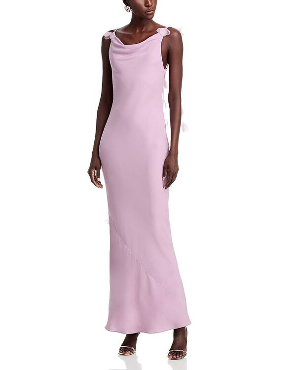 カルト ガイア レディース トップス ワンピース オープンバック フラワー柄 フラワー Cult Gaia Nymeria 3D Floral Open Back Gown Sweet Pea|ReVida 店