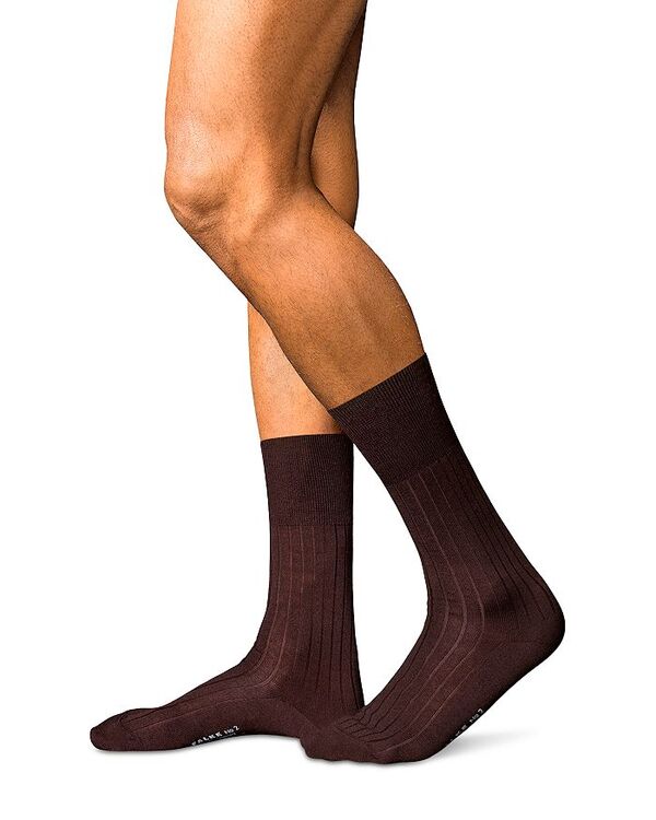 ファルケ メンズ アンダー御召しもの ソックス ナイロン Falke No.2 Cashmere \u0026 Nylon Dress Socks Brown 赤銅色