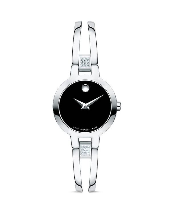 ホットセール モバド レディース 腕時計 アクセサリー Amorosa Diamond Watch 24mm Black Silver Revida 店 21春夏新作 Tempo30 Target Web Info