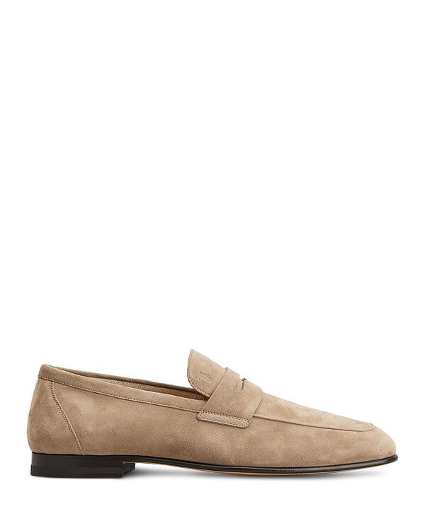 トッズ メンズ シューズ スリッポン・ローファー スエード ローファー Tod's Men's Suede Loafers Open Beige ベージュ｜ReVida 店 151,900円