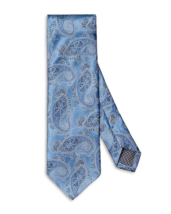 エトン メンズ アクセサリー ネクタイ シルク Eton Paisley Silk Tie Blue ブルー
