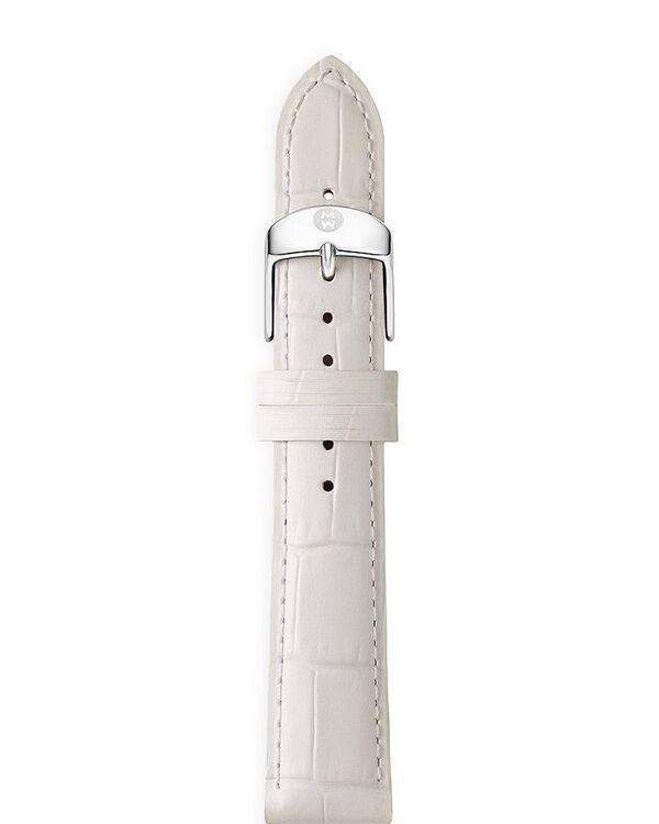 ミッシェル レディース アクセサリー 腕時計 レザー MICHELE Leather Watch Strap 16mm White ホワイト 22,485円