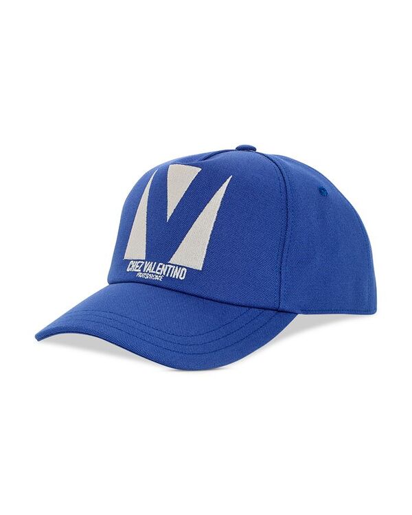 ヴァレンティノ メンズ 佩び物 かぶり笠 旗がしら Valentino Garavani Chez Valentino Baseball Cap BLU OLIMPIA/AVORIO