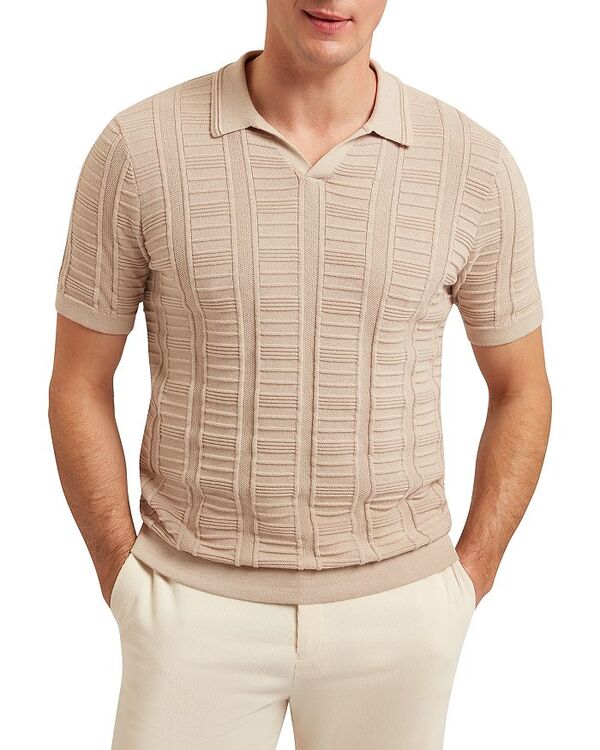 テッドベーカー メンズ アウター 編み物・プルオーバー スポーツシャツ プルオーバー Ted Baker Ruzza Open Collar Polo Sweater Taupe トープ