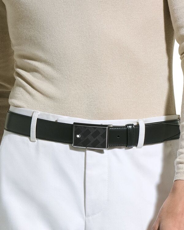 モンブラン メンズ 付属物 三尺帯 なめし革 Montblanc Extreme 3.0 Leather Belt Black 黒いこと