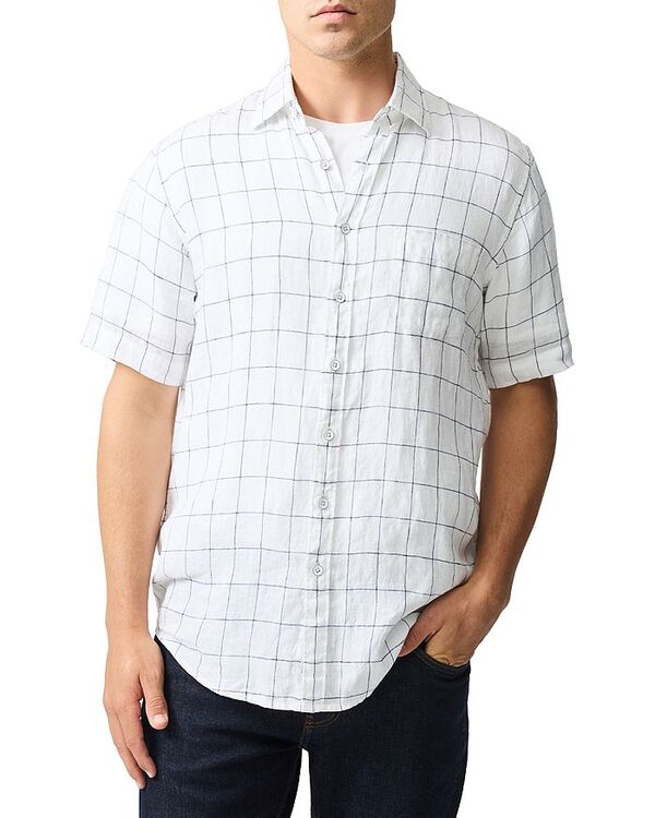 ロッドアンドグン メンズ トップス シャツ リネン Rodd & Gunn Avonden Short Sleeve Linen Shirt Ivory アイボリー