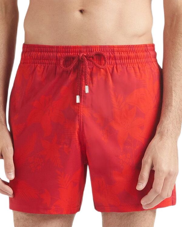 ヴィルブレクイン メンズ 水着 ハーフパンツ・ショーツ プリント Vilebrequin Moorise Printed 4.5" Swim Trunks Lipstick｜ReVida 店