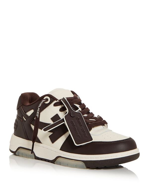 オフ-白いこと メンズ シューズ スニーカー Off-White Men\u0027s Out Of Office Low Top Sneakers Chocolate 黒茶