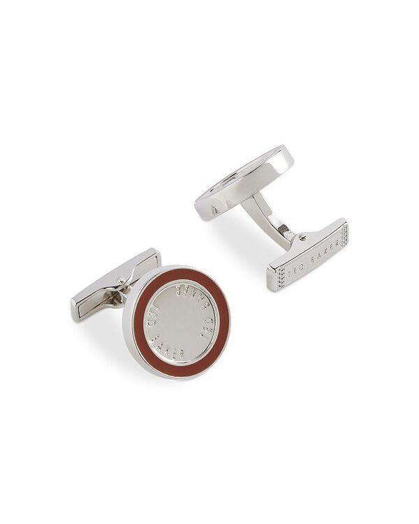 テッドベーカー メンズ アクセサリー カフスボタン Ted Baker Raylan Round Branded Cufflinks Silver シルバー