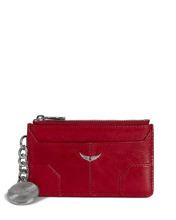 ザディグ エ フランソア・マリー・ヴォルテール レディース 付属物 札入れ なめし革 Zadig \u0026 Voltaire Sunny Leather Card Case Power レディース財布-バッグ・小物・ブランド雑貨-財布・ケース