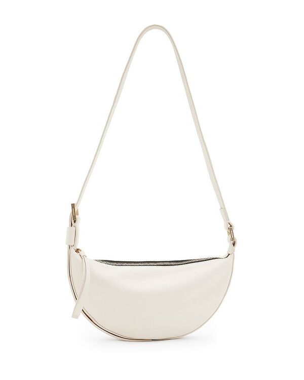 オールセインツ レディース バッグ ショルダーバッグ レザー ALLSAINTS Half Moon Leather Crossbody White ホワイト