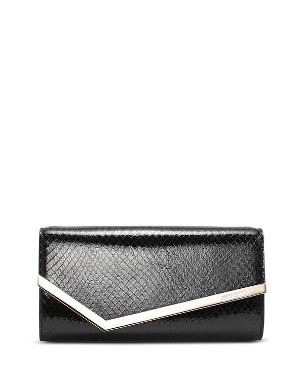 ジミーチュー レディース バッグ クラッチバッグ Jimmy Choo Emmie Crossbody Clutch Black/Light Gold ブラック