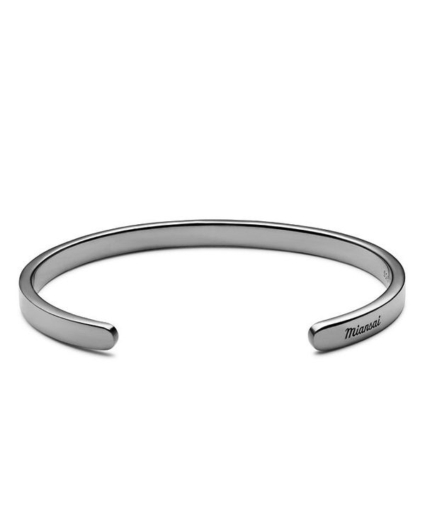 60 Off 楽天市場 ミアンサイ メンズ ブレスレット バングル アンクレット アクセサリー Singular Rhodium Plated Cuff Bracelet Black Silver Revida 楽天市場店 即納最大半額 Waneptogo Org