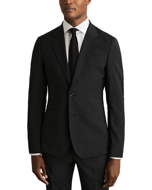 レイス メンズ アウター ジャケット・ブルゾン ブレザー REISS Promise Plain Weave Blazer Black ブラック