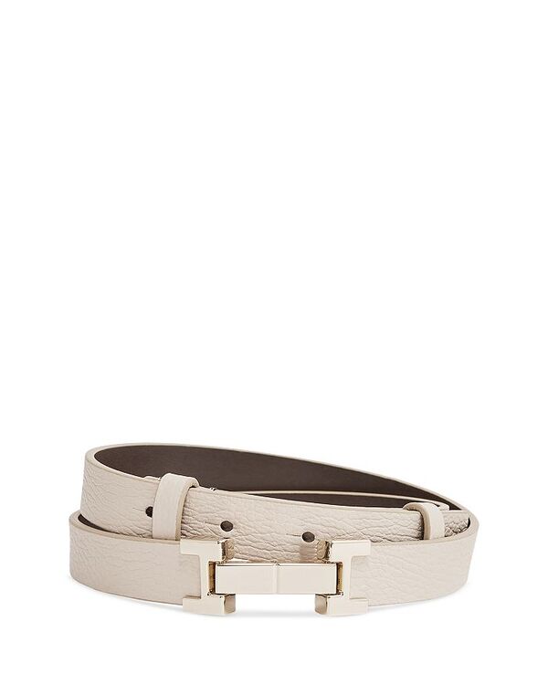 レイス レディース アクセサリー ベルト レザー REISS Women's Hayley Square Hinge Leather Belt Stone ストーン|ReVida 店