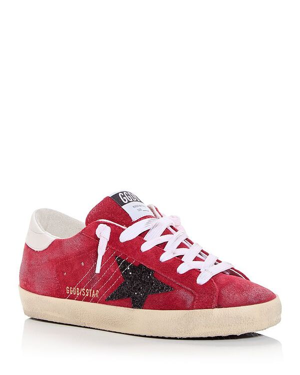 ゴールデングース レディース シューズ スニーカー Golden Goose Unisex Super-Star Low Top Sneakers Red/Black/White ホワイト