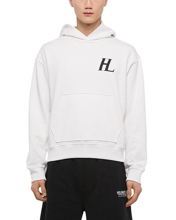 ヘルムート ラング メンズ アウター パーカー・スウェット キャップ ロゴ パーカー Helmut Lang Capsule Logo Pullover Hoodie White ホワイト
