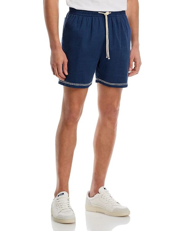レイルズ メンズ ボトムス 二分の一ズボン下・さる股引き 遊撃手ズボン下 Rails Hudson 6\" Shorts Navy White Palm 白いこと"