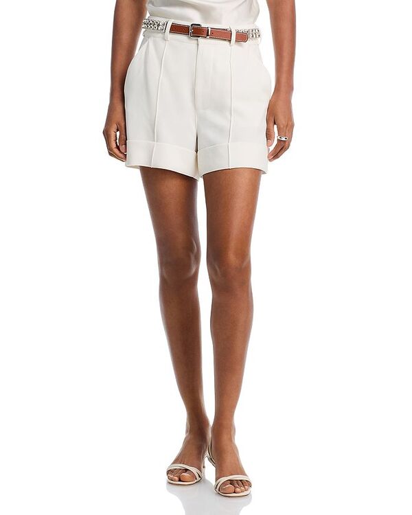 サンク セプト レディース ボトムス ハーフパンツ・ショーツ ショートパンツ Cinq Sept Rhinestone Belt Ester Shorts Ivory アイボリー｜ReVida 店 39,520円