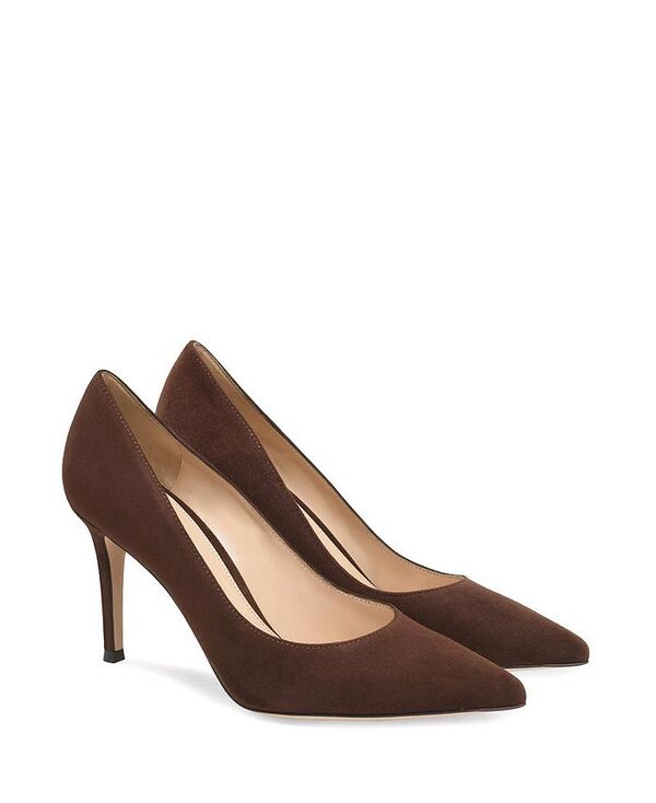 ジャンヴィト ロッシ レディース シューズ パンプス Gianvito Rossi Women's Gianvito 85 Pumps Brown Leather ブラウン｜ReVida 店