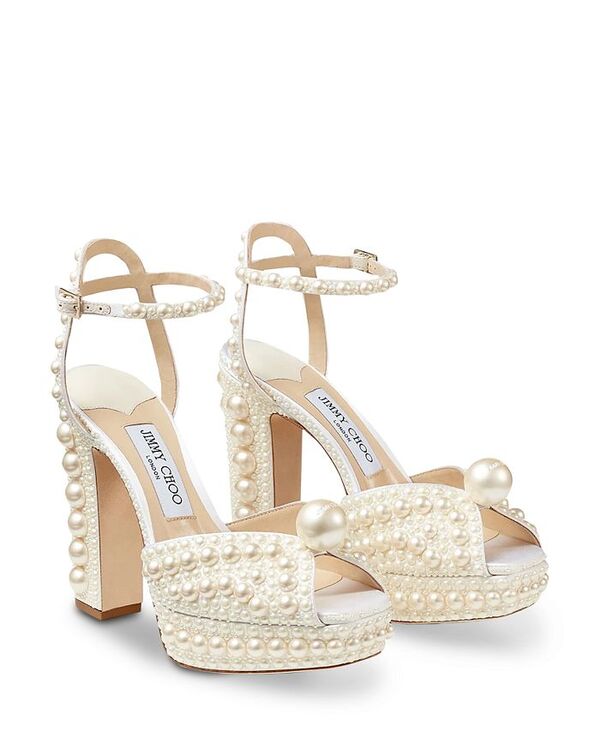 ジミーチュー レディース シューズ サンダル Jimmy Choo Women\u0027s Sacaria 120 Embellished Sandals White 白いこと