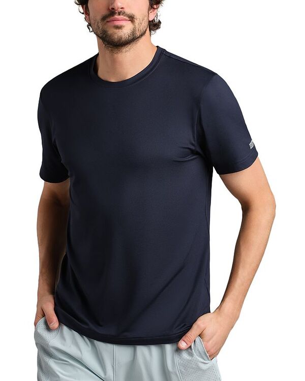 ローヌ メンズ トップス Tシャツ レギュラーフィット Rhone Backspin Regular Fit Stretch Performance Tee True Navy ネイビー｜ReVida 店