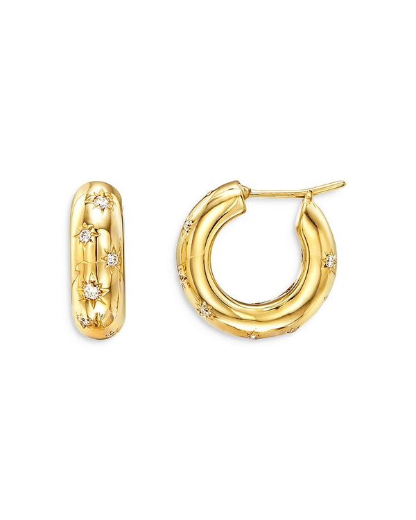 安い 楽天市場 テンプル セント クレア レディース ピアス イヤリング アクセサリー 18k Yellow Gold Cosmos Diamond Hoop Earrings Gold Revida 楽天市場店 100 の保証 Trezor Io Overseasmexico Com Mx