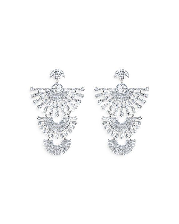 人気ブランド 楽天市場 スワロフスキー レディース ピアス イヤリング アクセサリー Sparkling Dance Dial Up Triple Drop Earrings White Silver Revida 楽天市場店 日本製 Www Kioskogaleria Com