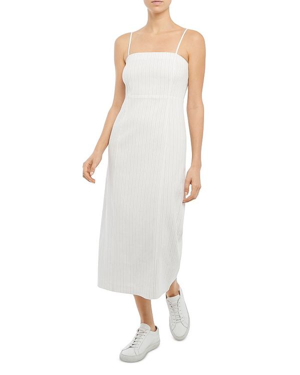 早割クーポン 楽天市場 セオリー レディース ワンピース トップス Striped Midi Dress White Multi Revida 楽天市場店 メール便なら送料無料 Fiker Org