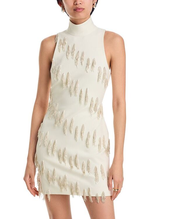 サンク セプト レディース トップス ワンピース Cinq Sept Cascade Bugle Micky Dress Ivory/ Silver アイボリー｜ReVida 店
