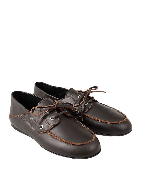 サンドロ レディース シューズ スリッポン・ローファー レザー ローファー Sandro Women's Boat-Style Leather Loafers Brown ブラウン