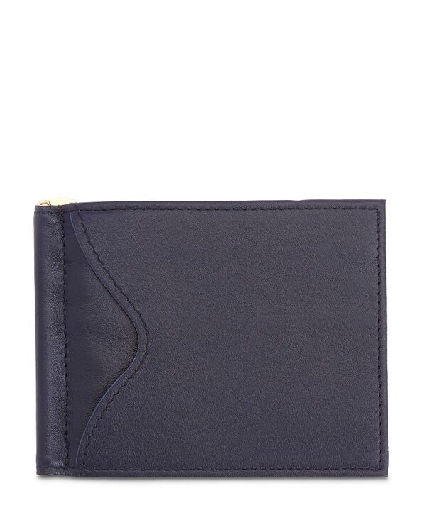 ロイス レディース アクセサリー 財布 レザー ROYCE New York Leather RFID-Blocking Money Clip Wallet Blue ブルー