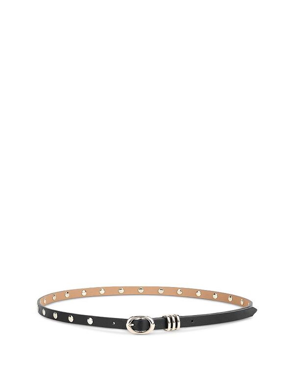 エティカ レディース アクセサリー ベルト レザー Ettika Women's Classic Studded Skinny Leather Belt Black ブラック|ReVida 店