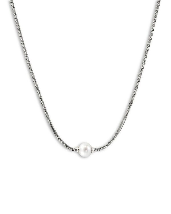 ジョン・ハーディー レディース アクセサリー ネックレス・チョーカー・ペンダントトップ レース JOHN HARDY Sterling Silver JH Essentials Cultured Freshwater Pearl Solitaire Pendant Necklace 16-18\