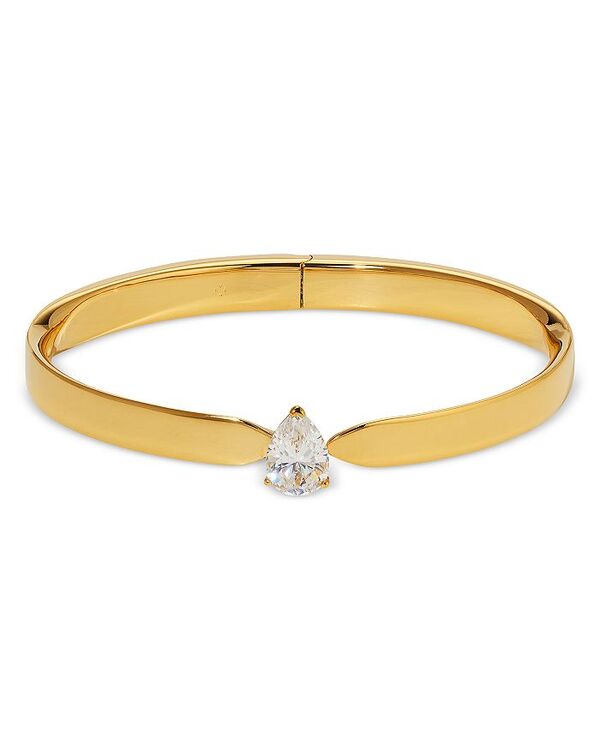 ナディール レディース アクセサリー ブレスレット・バングル・アンクレット Nadri Cubic Zirconia Pear Solitaire Bangle Bracelet Gold ゴールド