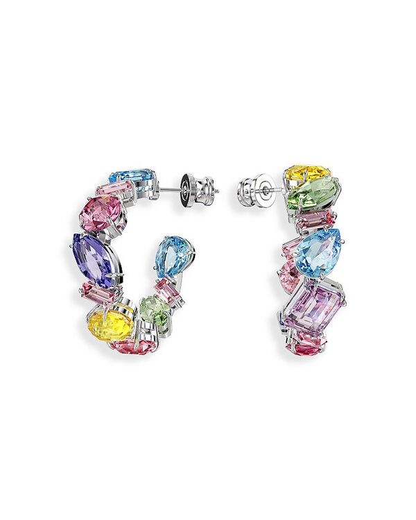 スワロフスキー レディース アクセサリー ピアス・イヤリング アシンメトリー Swarovski Gema Asymmetric Hoop Earrings Multi マルチカラー