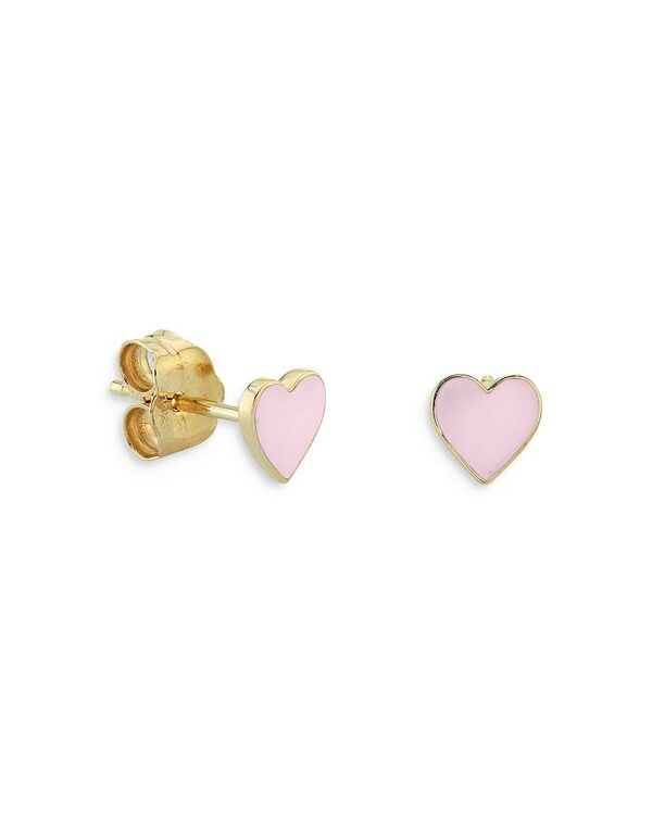 シドニーエヴァン レディース アクセサリー ピアス・イヤリング ミニ Sydney Evan 14K Yellow Gold Pink Mini Heart Stud Earrings Gold ゴールド