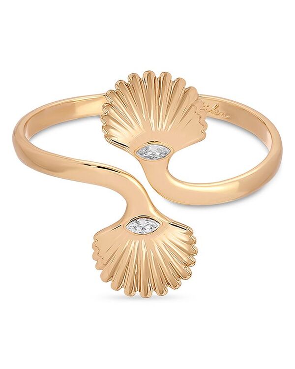 エティカ レディース アクセサリー ブレスレット・バングル・アンクレット Ettika Santorini Cubic Zirconia Shell Cuff Bracelet Gold ゴールド