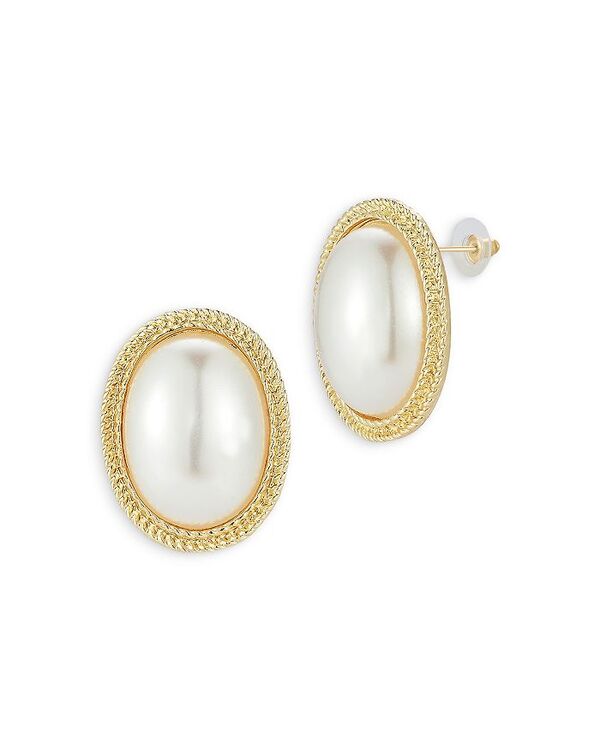 アクア レディース アクセサリー ピアス・イヤリング AQUA Imitation Pearl Oval Statement Stud Earrings - Exclusive Gold ゴールド 18,886円