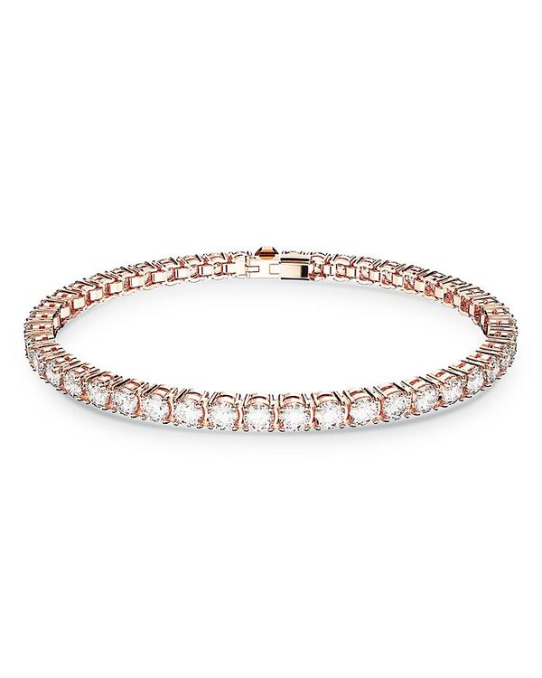 スワロフスキー レディース アクセサリー ブレスレット・バングル・アンクレット Swarovski Matrix Tennis Bracelet in Rose Gold Tone Rose Gold ゴールド