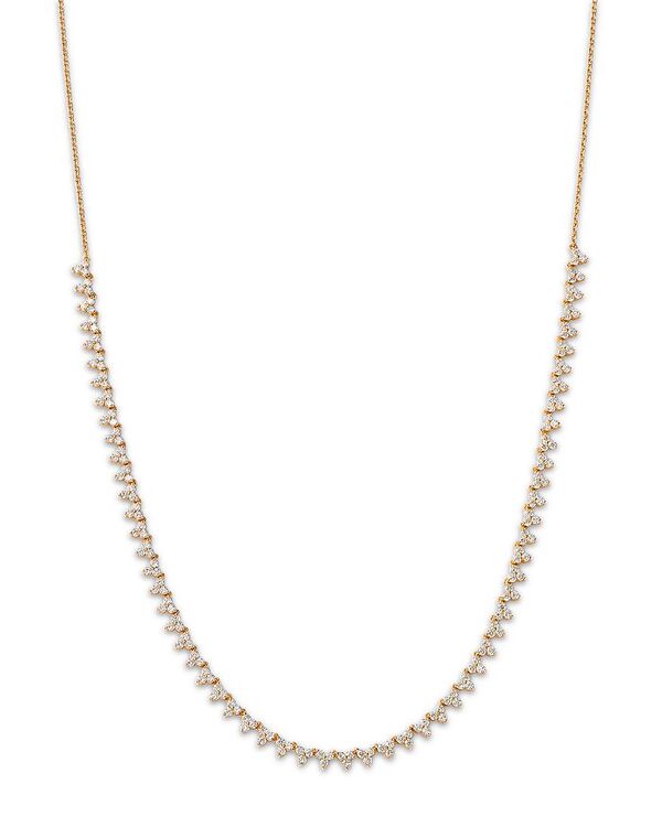 ムーン & メドウ レディース アクセサリー ネックレス・チョーカー・ペンダントトップ レース Moon & Meadow Lumeniri 14K Yellow Gold Lab Grown Diamond Trilogy Collar Necklace 16\